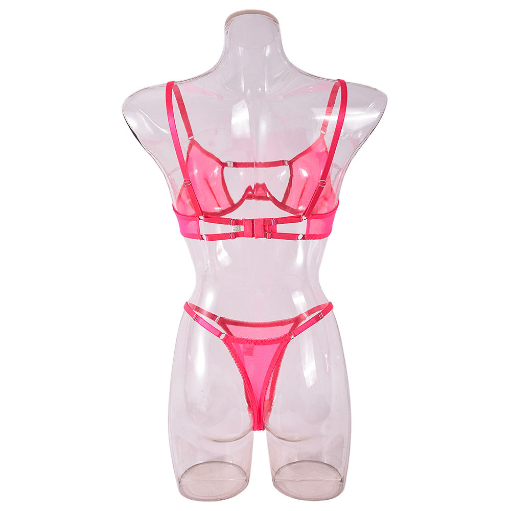 Lingerie Sexy Crotchless Sheer