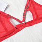 Sexiest Red Lingerie Set Couples Lingerie Mesh Latina Bra Panties