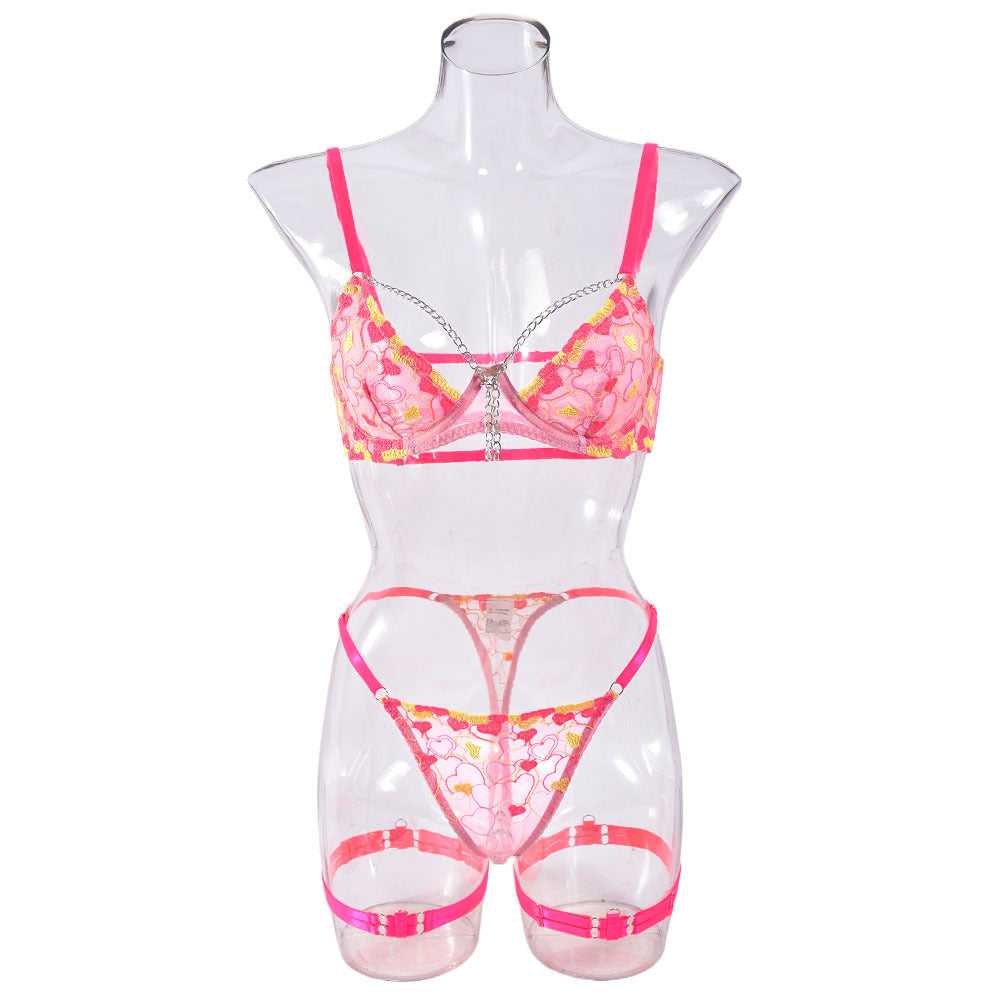 Hot Pink Lingerie Sheer