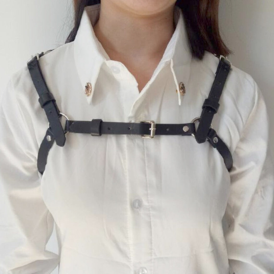 Leather Harness Belt Fashion