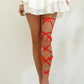 Pink Ivy Butterflies Leg Garter