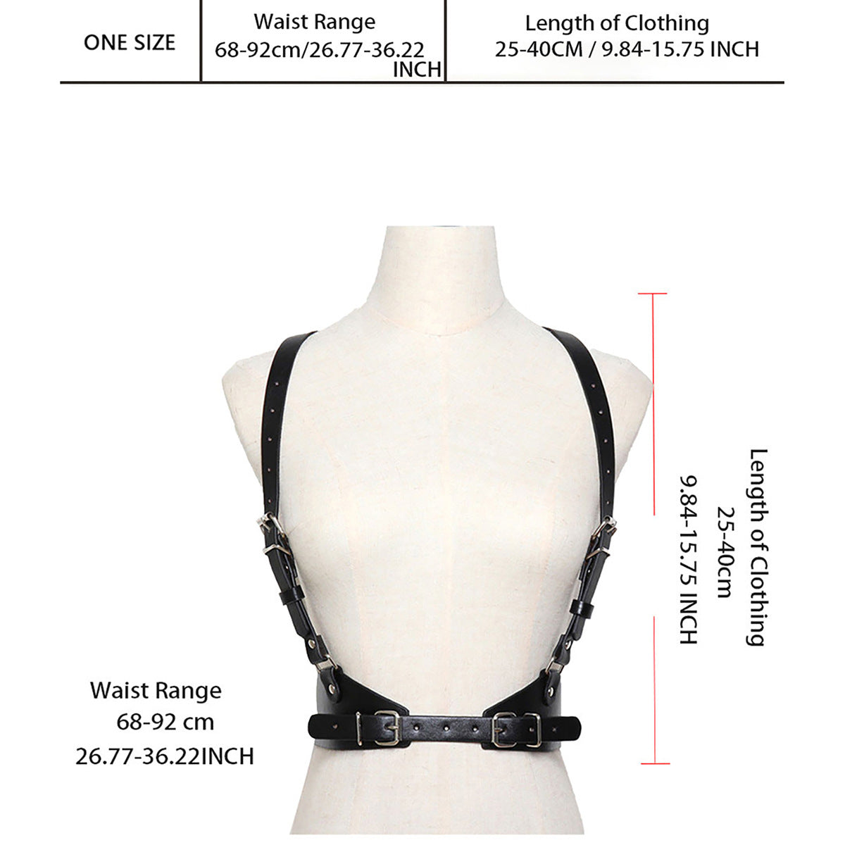 Leather Body Harness Belt