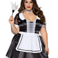 Plus Size Revealing Sexy Milk Maid Costume Latina Lingerie Anime Dress Nasty