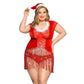 Plus Size Slutty Sexy Female Christmas Costumes Hot Lingerie Role Playing Dress Extreme