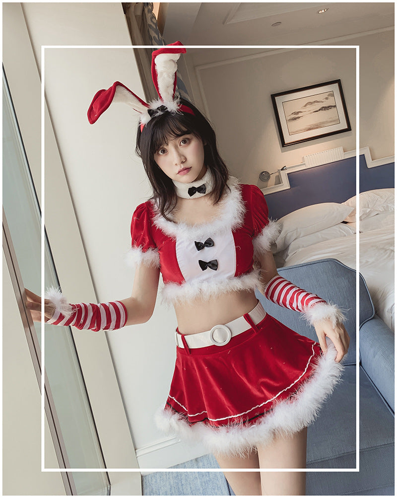 Nasty Christmas Costumes Sexy Hot Lingerie Cosplay Dress Intimate