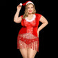 Plus Size Slutty Sexy Female Christmas Costumes Hot Lingerie Role Playing Dress Extreme