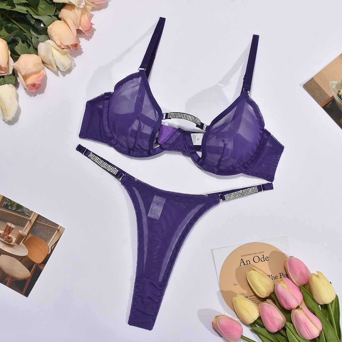 Lingerie Sexy Crotchless Sheer