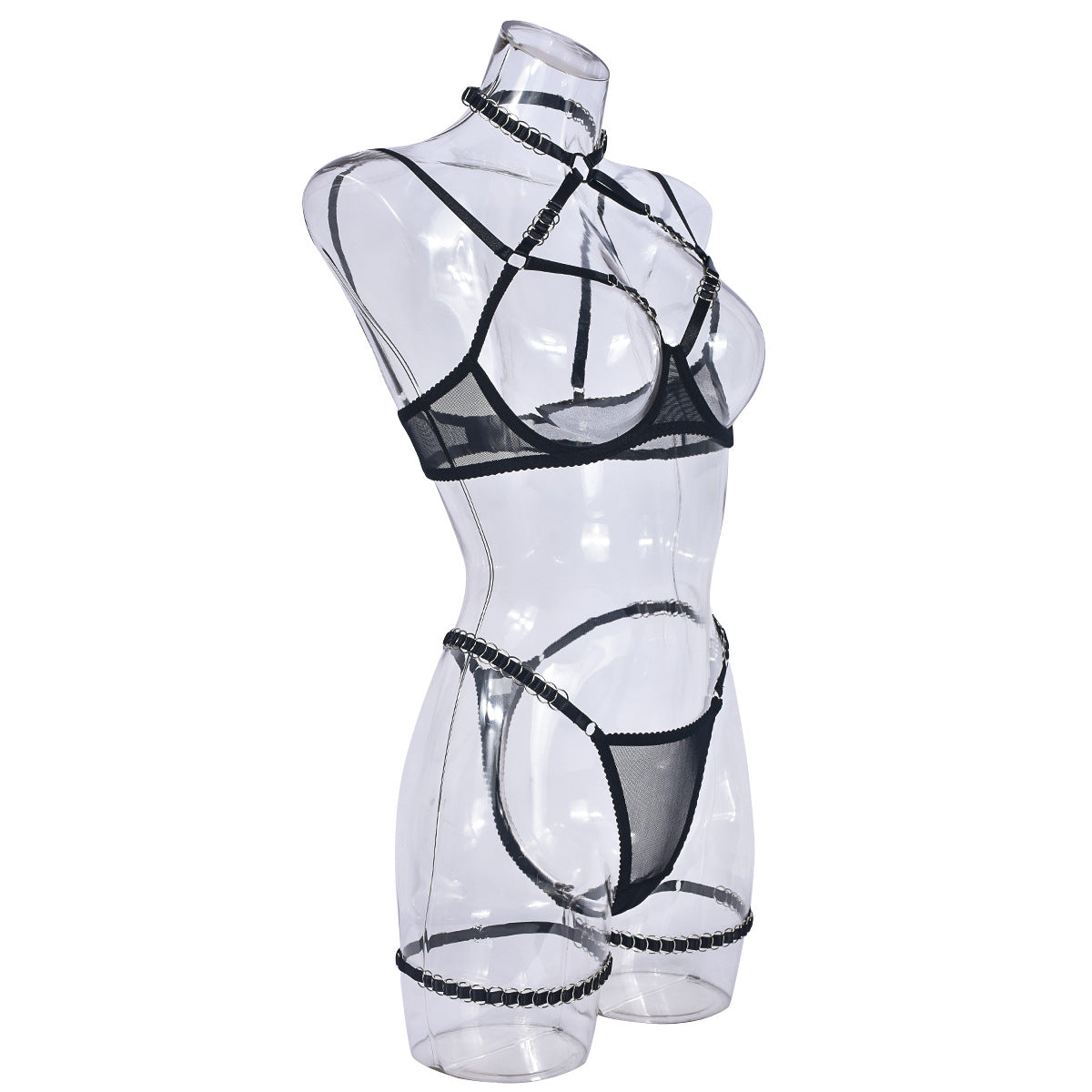 Extreme Plus Size Garter Lingerie Set Sex Bra & Panty Revealing Le Jour Jour Extreme Plus Size Garter Lingerie Set Sex Bra & Panty Revealing Le Jour Jour