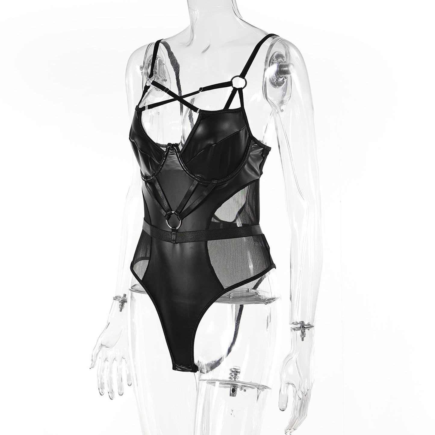 Leather Bustier Bodysuit