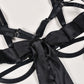 Sexy Garter Belts Lingerie Set Black Bra & Panty See Thru