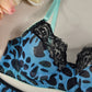 Blue Cougar In Lingerie Set with Garter