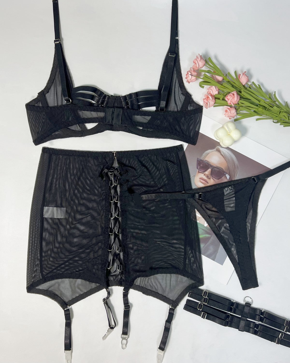 Uncensored Opencup Lingerie Black