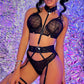 Couples Revealing Strappy Harness Lingerie Set