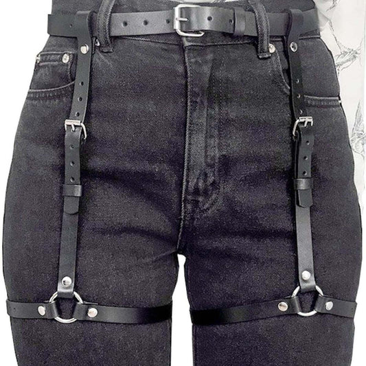 Black Thigh Harness