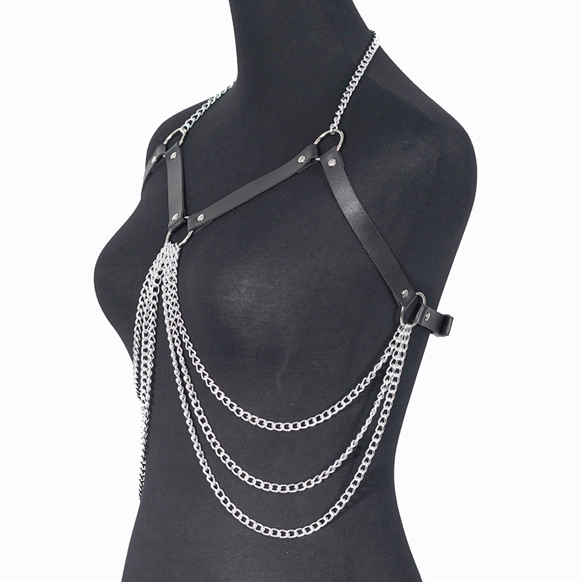 Leather Harness Belt Women