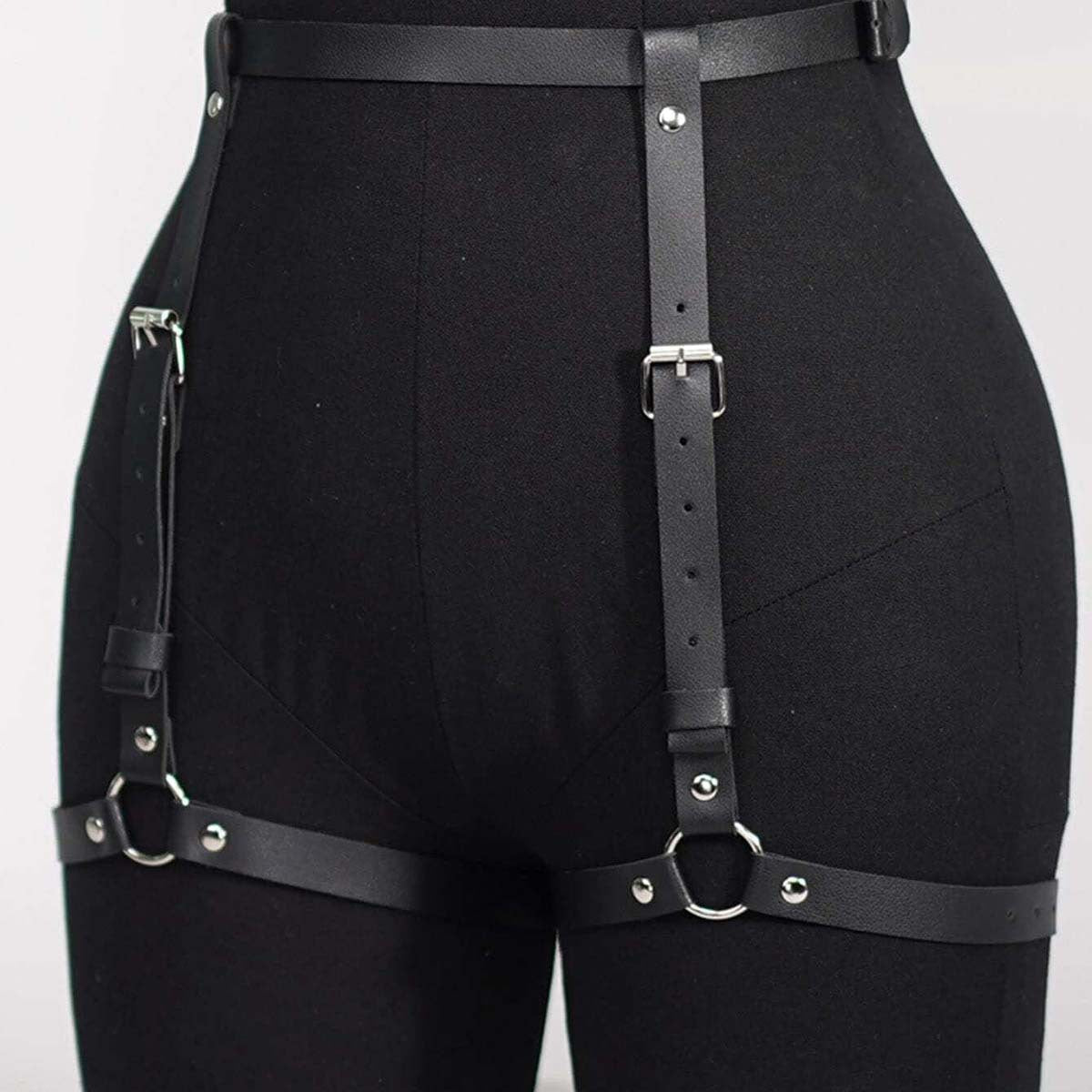 Black Thigh Harness