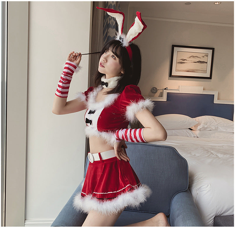 Nasty Christmas Costumes Sexy Hot Lingerie Cosplay Dress Intimate