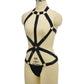 Couples Sexy Bodysuit Revealing Strappy Harness Lingerie Black Teddy