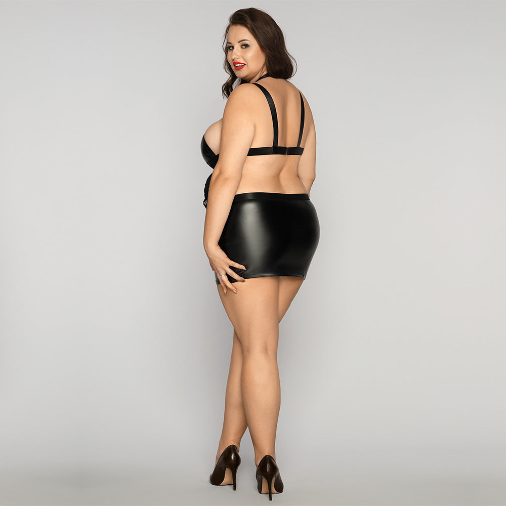 Plus Size Submissive Bdsm Leather Lingerie Sexiest Dress Nasty