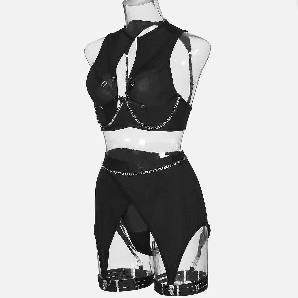 Open Crotch Panties Sheer Bra