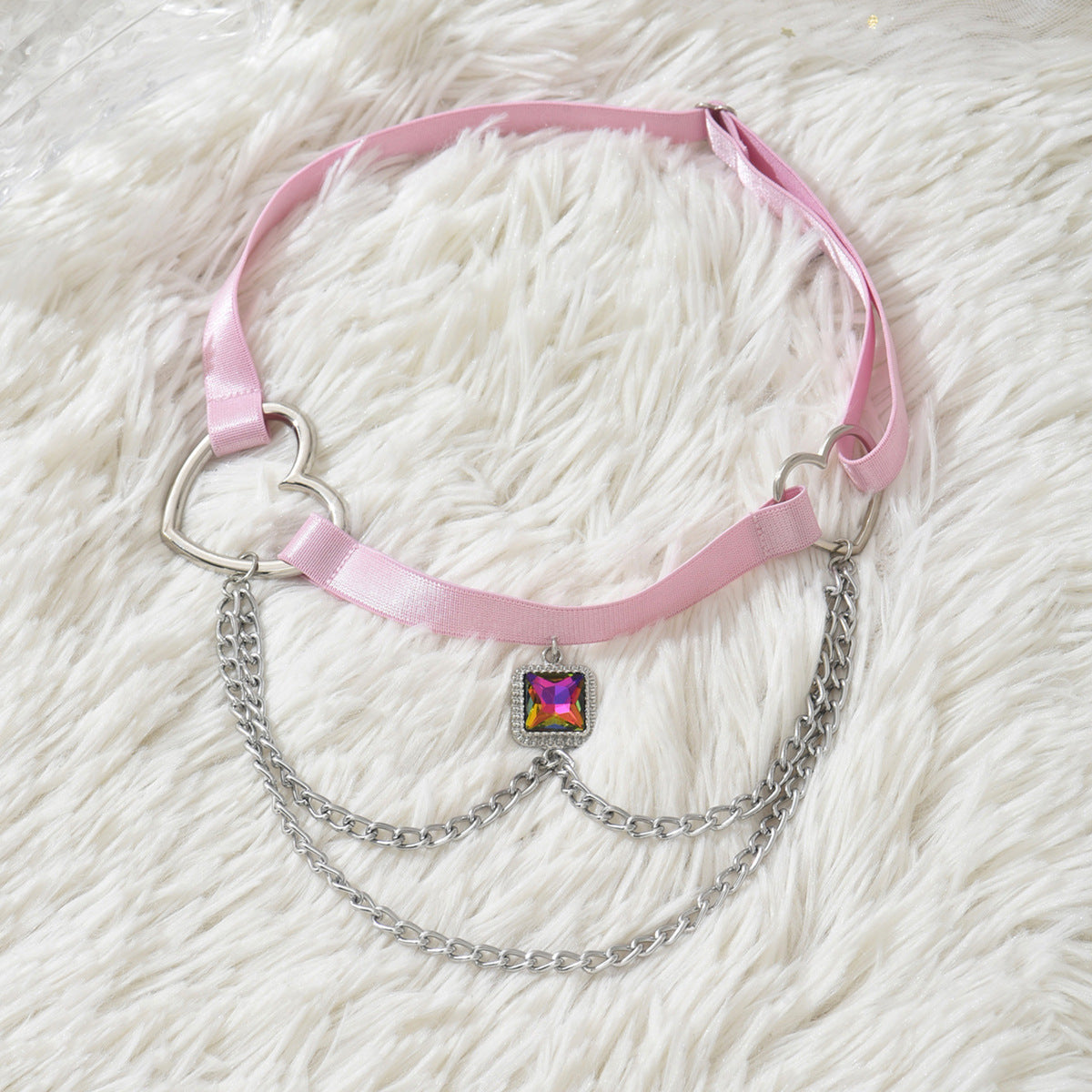 Pink Pendant Leg Garter