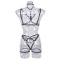 Revealing Couples Body Harness Lingerie Set