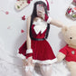 Nasty Christmas Costume Sexy Submissive Role Play Lingerie Dress Slutty