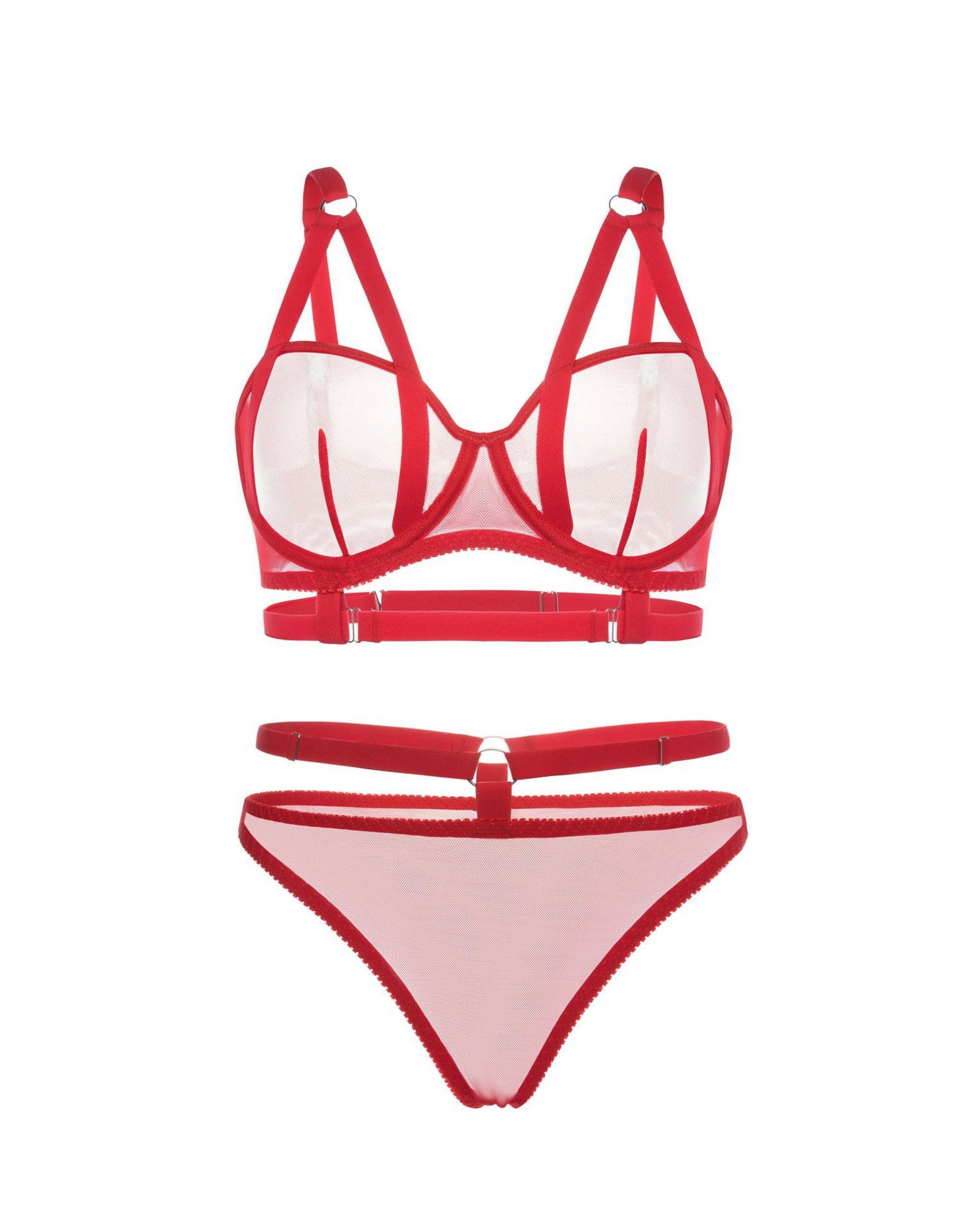 Snow White Harness Lingerie