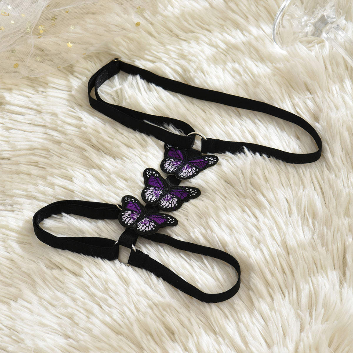 Butterflies Double Leg Garter