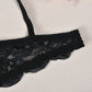 Nasty Garter Lingerie Set Lace Bra & Panty Revealing