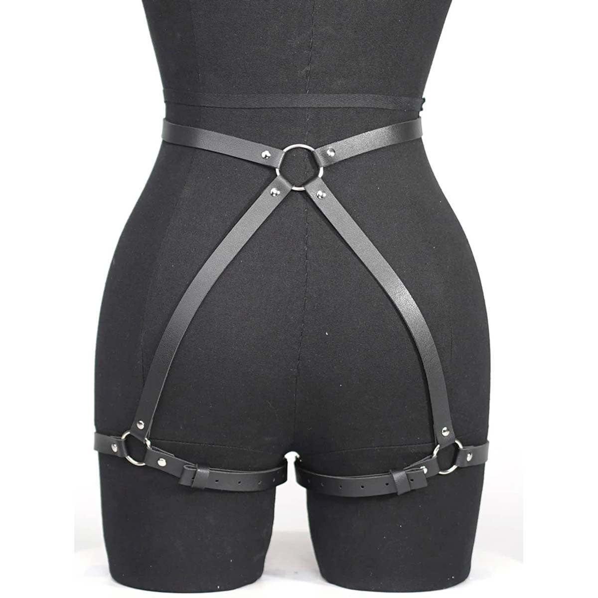 Leather Thigh Harness Womens