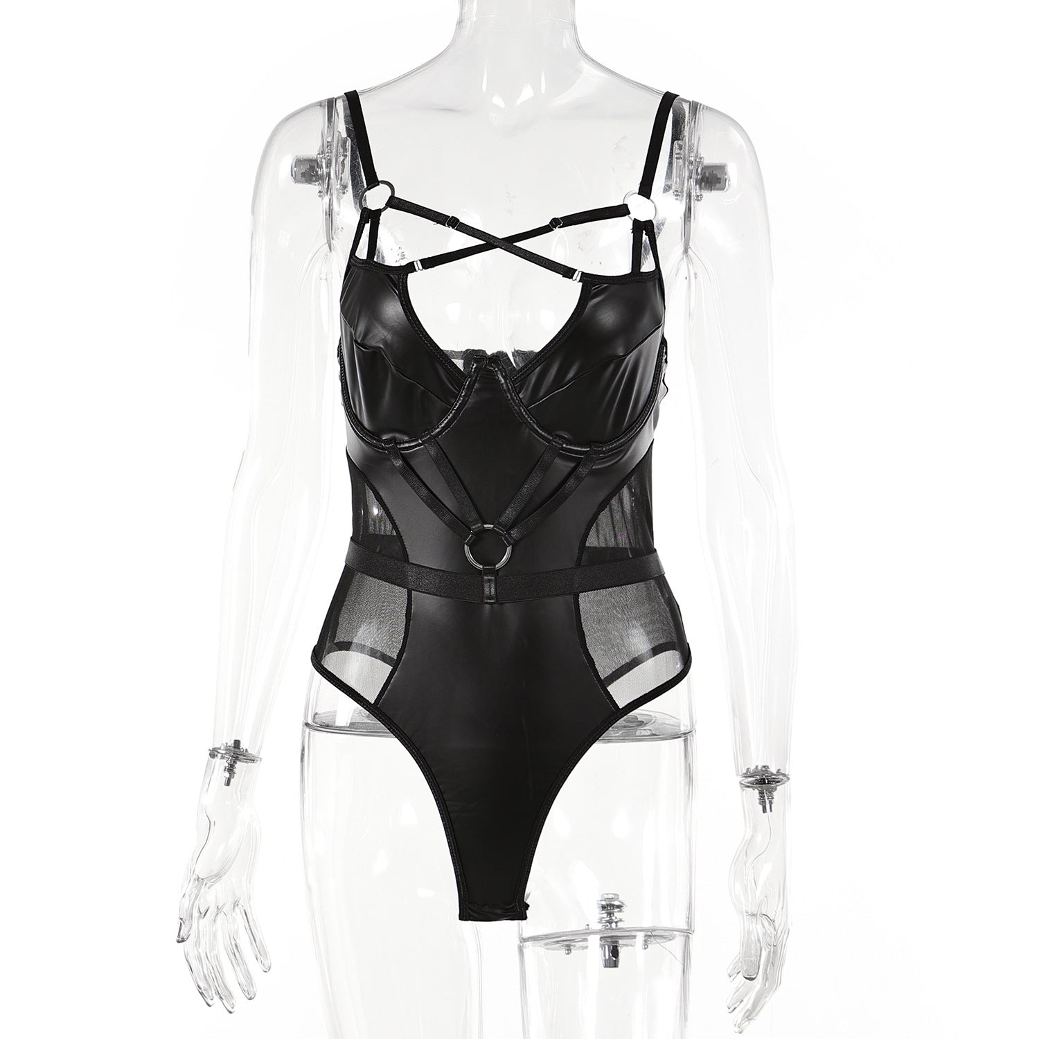 Leather Bustier Bodysuit