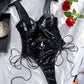 Intimate Open Back Bodysuit Extreme Latex Lingerie Kinky Teddy