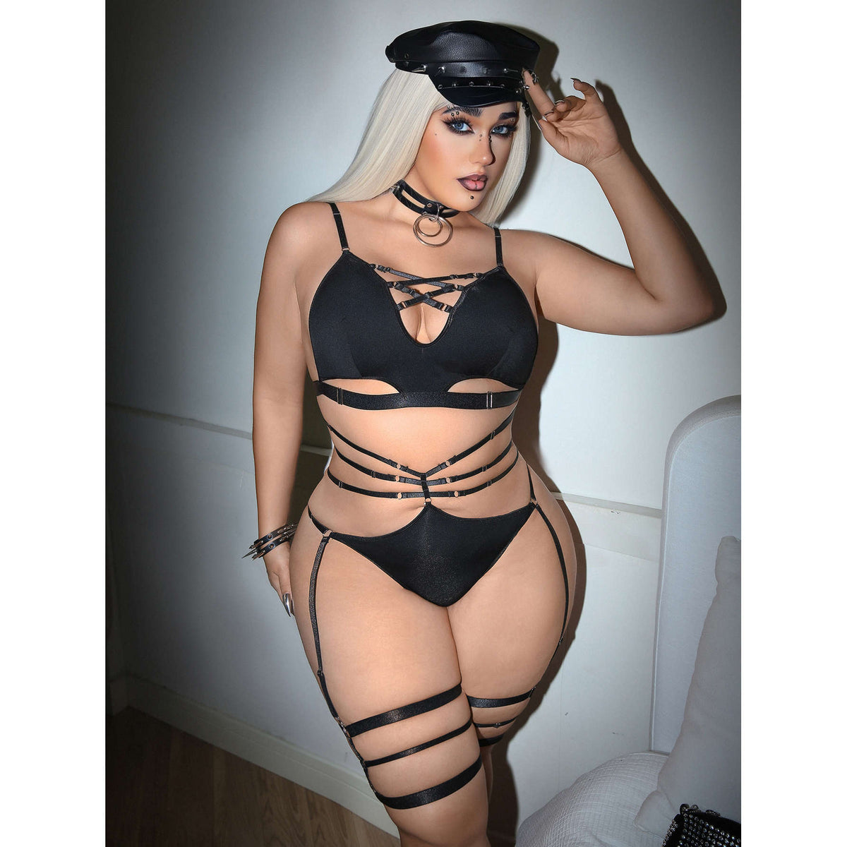 Plus Size Harness Lingerie