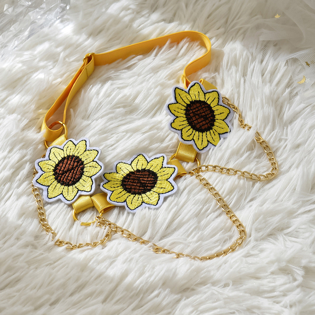 Yellow Sunflowers Leg Garter