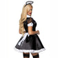 Revealing Sexy French Maid Costumes Intimate Lingerie Cosplays Dress