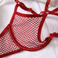 Couples Latina Lingerie Set Sexiest Mesh Lingerie Top Red Bra Panties