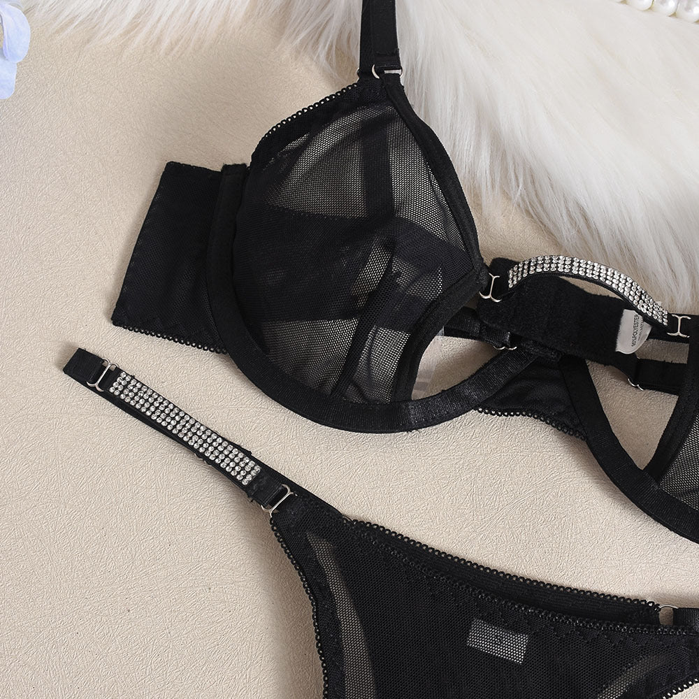 Lingerie Sexy Crotchless Sheer
