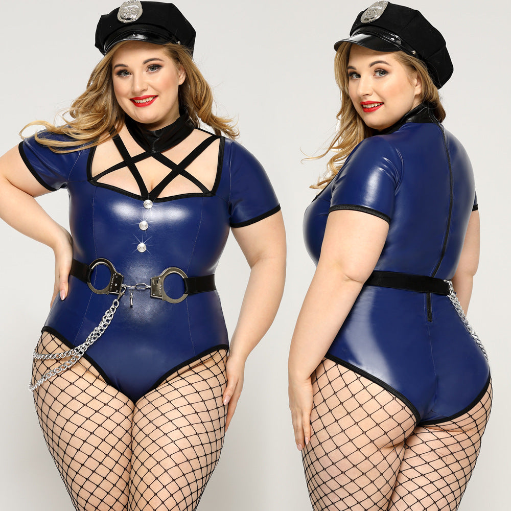 Plus Size Slutty Teacher Costume Sexy Hot Lingerie Cosplay Dress Revealing