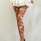 Pink Ivy Butterflies Leg Garter