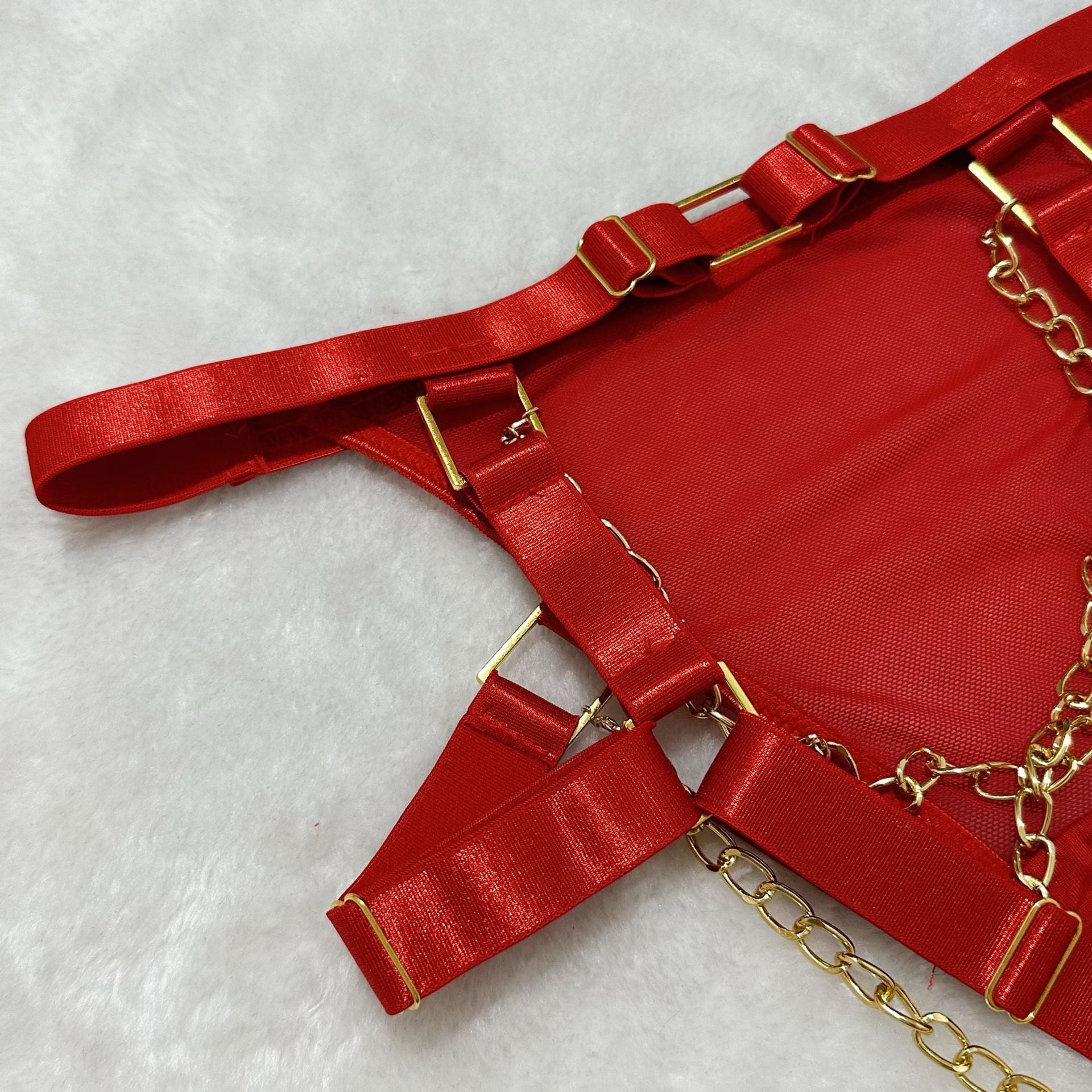 Red Lingerie Harness