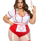 Plus Size Revealing Sexy Doctor And Nurse Costume Latina Lingerie Cosplays Bodysuit