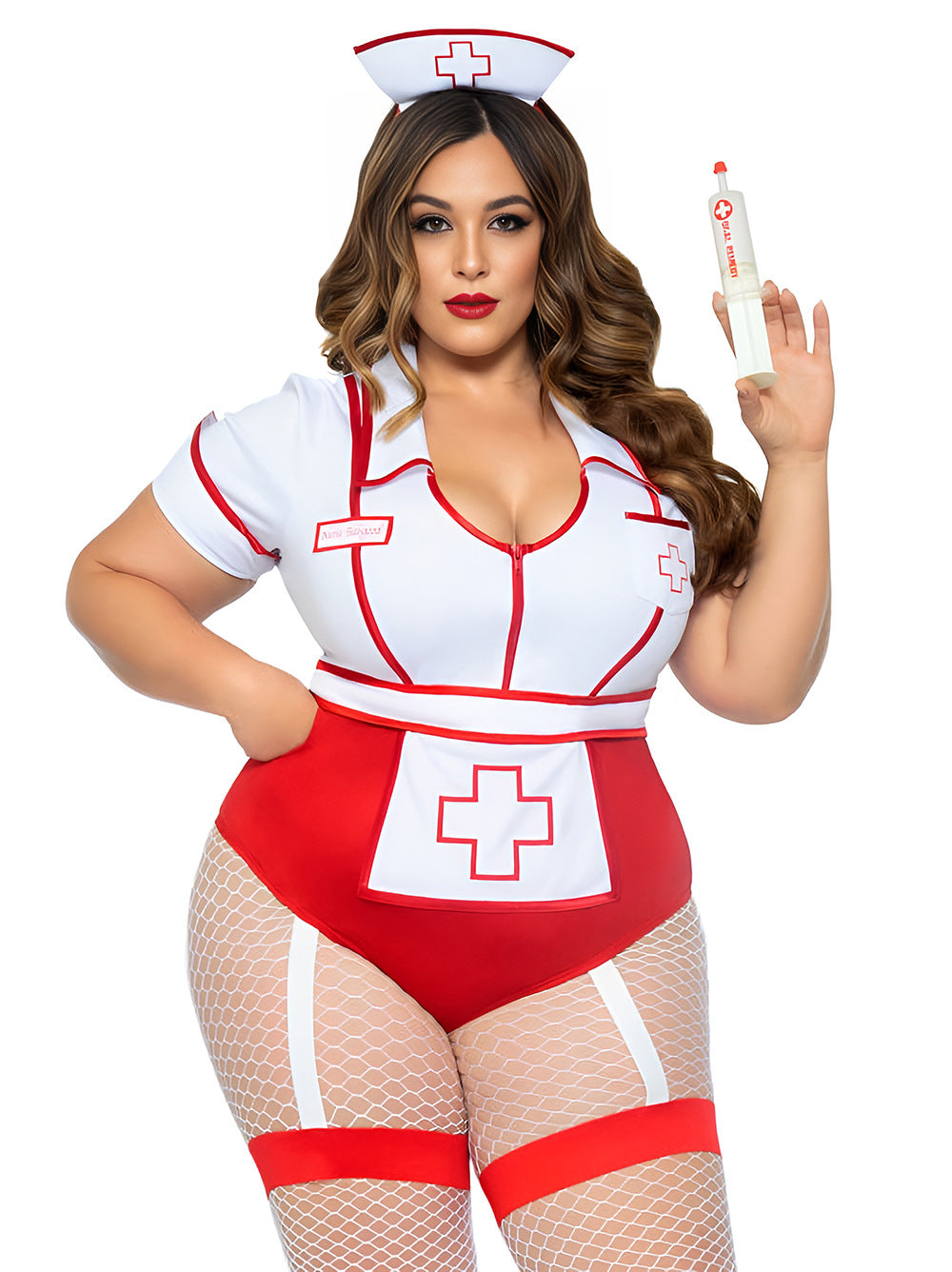 Plus Size Revealing Sexy Doctor And Nurse Costume Latina Lingerie Cosplays Bodysuit