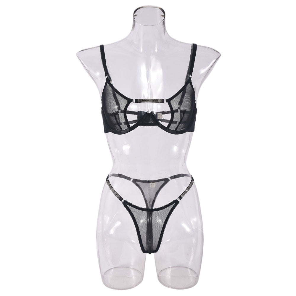 Lingerie Sexy Crotchless Sheer