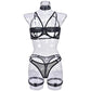 Womens Strap Garter Lingerie Set Latina Bra & Panty Extreme