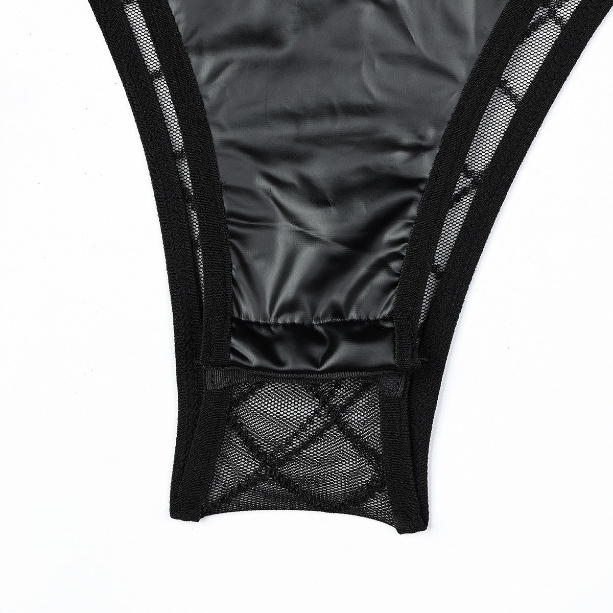 Black Leather Lace Bdsm Lingerie