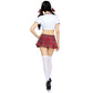 Revealing School Girl Costume Sexy Latina Cosplay Lingerie Dress Submissive