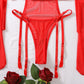 Red Sheer Bodysuit Uncensored