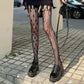 Revealing Sheer Crotchless Tights Black Pantyhose