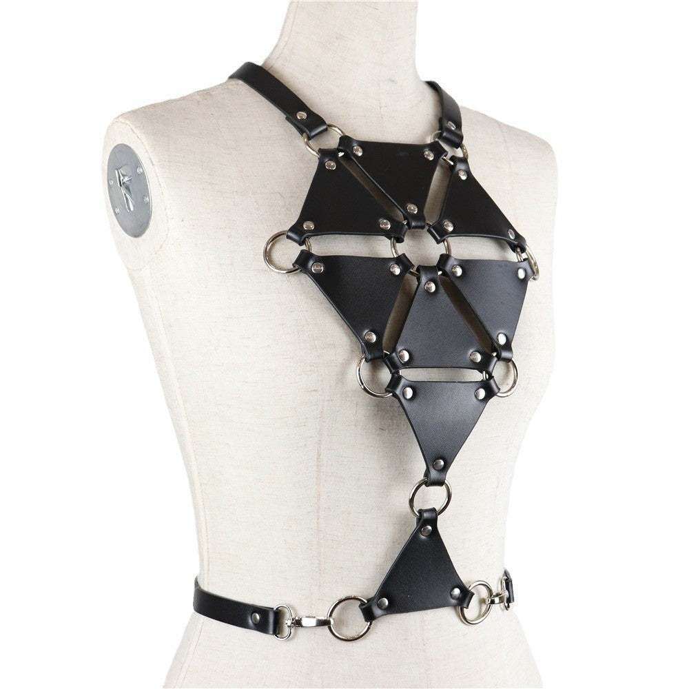 Cheap Womens Chest Harness Leather